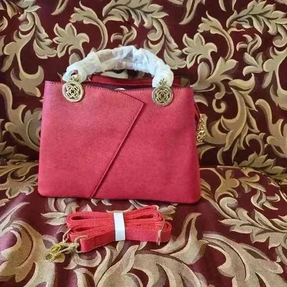 Unruly Daishu Red Casual Fashion Handbag w/butterfly Pendant Top Handle,... - Picture 2 of 5